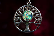 Sterling Silver Tree of Life Pendant, Silver Tree of Life necklace, jewelry for cremation ash, cremation jewelry, necklace for ash
